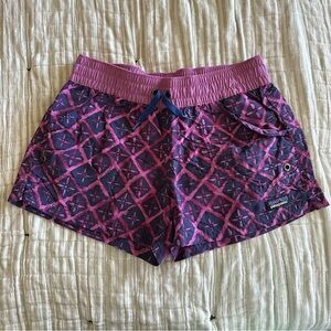 Patagonia Geometric Pink and Navy Baggies